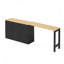Buffet avec table extensible, 2 portes et 3 tiroirs-129700885