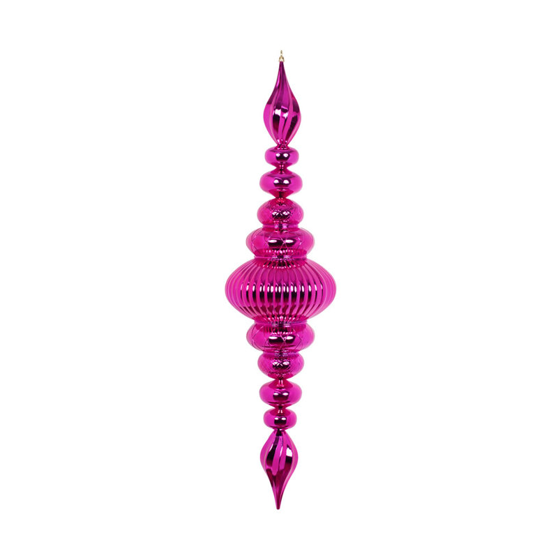 41'' Solid Finial Ornament, Fuchsia