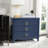 Contemporary Velasco 32'' W Nightstand – Bedroom Chest with 3 Pullout Drawers & Chic Quatrefoil Pull-36526339