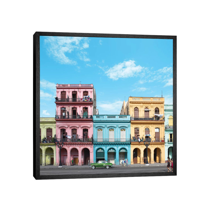 Havana by Erin Summer - Print on Canvas, 66.04cm H x 66.04cm W x 3.81cm D, Black Framed