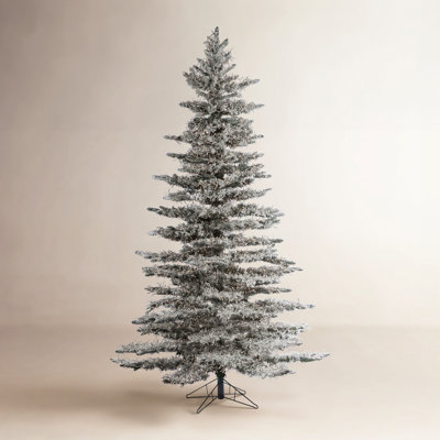 Frosted 7.5' Pre-Lit Pine Christmas Tree