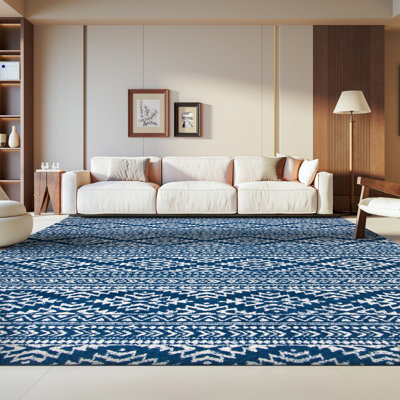 Tapis bleu marine / ivoire Remmers
