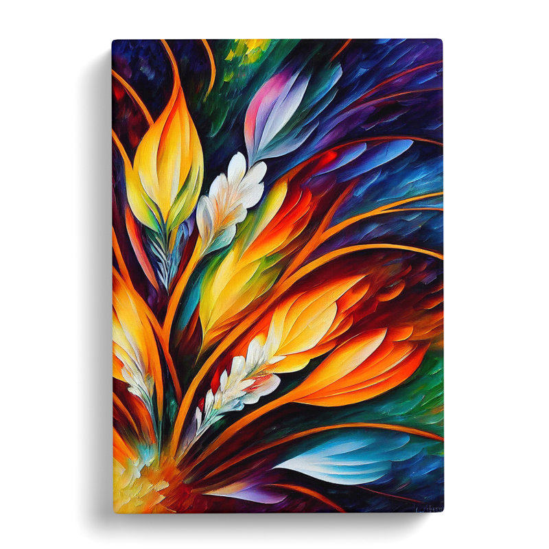 Feather Portrait No.5 - Wrapped Canvas, 50cm H x 35cm W x 3cm D