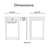 Finch Botswana Atwood Side Table with Drawer, White