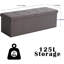 Banc de rangement en bois avec plateau rabattable-18324703
