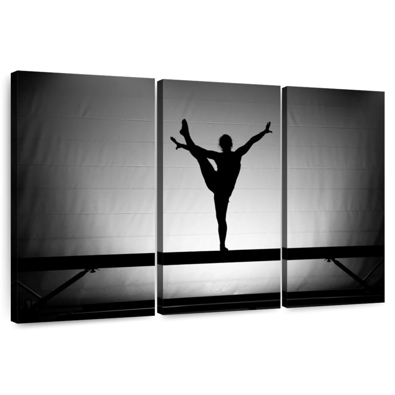 Sirci Gymnast On Beam, H 48 po x l 74 po