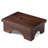  Dark Walnut Wooden Step Stool - Lightweight, Sturdy, Versatile For Home Use