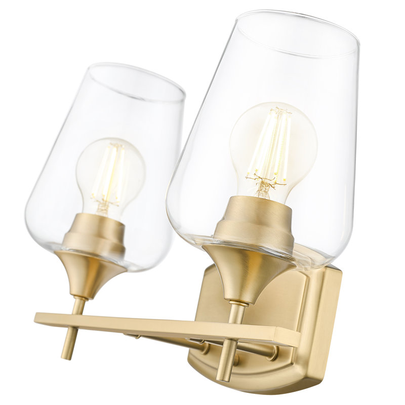Meuble-lavabo 2 lumières Annabell, H 9,5 po x l 15 po x P 6,75 po, Deux lumières