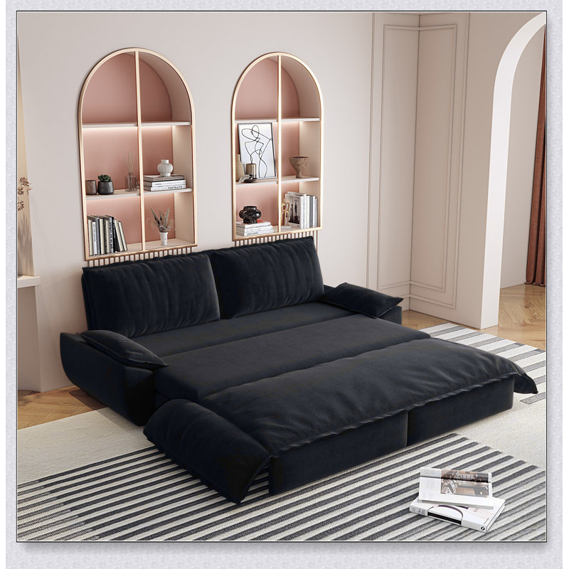 Canapé-lit convertible avec design 3 en 1, matériaux de haute qualité et assemblage facile pour les espaces de vie modernes