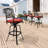 Kenya Powder Aluminum Swivel 29.65'' Bar Stool with Sunbrella® Cushion-509603417