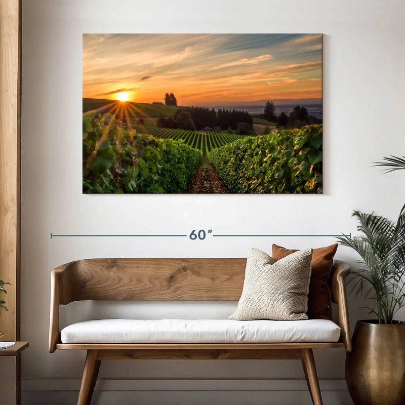 Alvord Willamette Vineyard, H 32 po x l 48 po