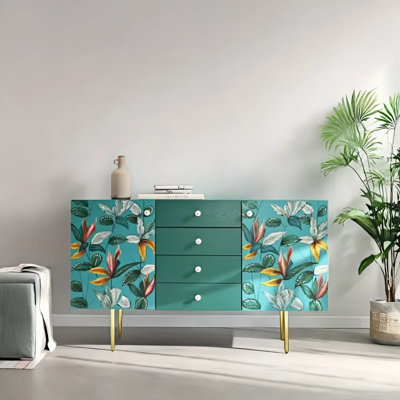 Classic Green Console Table