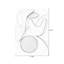 Art mural Mid-Century moderne en toile pour salon-1881372822