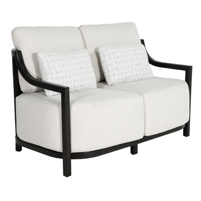 Samara Cushioned Loveseat w/Two Accent Pillows