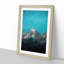 Mountain Peak in Wyoming in Abstract - Framed Print-55726532-55726531