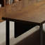 78.74" Dark-brown+Black L-Shaped Solid Wood+Iron desks-108353203