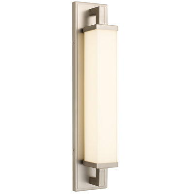 22-inches Brushed Nickel Integrated Led Bathroom Vanity Bar, Energy-smart Led, High-performance 1250 Lumens With 15w, Dual Mount Vertical And Horizontal, 3 Color Temperature Selectable