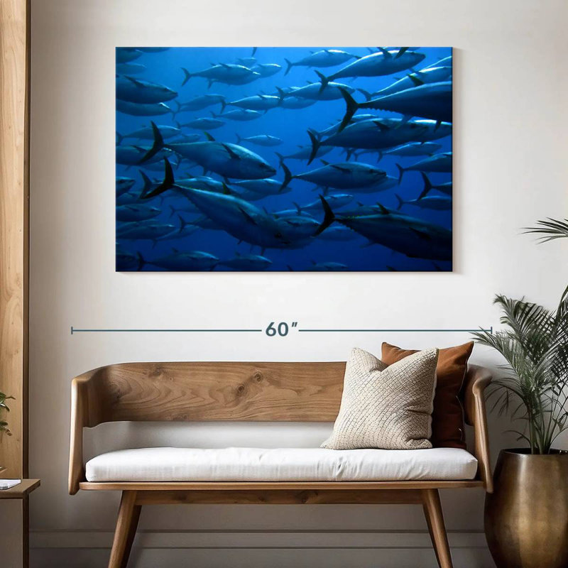 Brampt School Of Tuna Fish, 32'' H x 48'' W