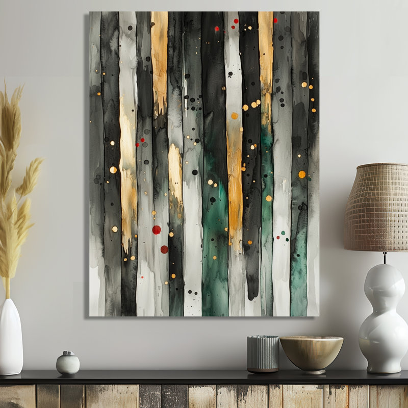 Engman - Art mural abstrait, salon, Toile tendue, Ne s’applique pas, H 20 po x l 12 po