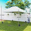 Outsunny 3 x 3 m Pop Up Gazebo with Wheels, UPF50+, One-Touch-123176876