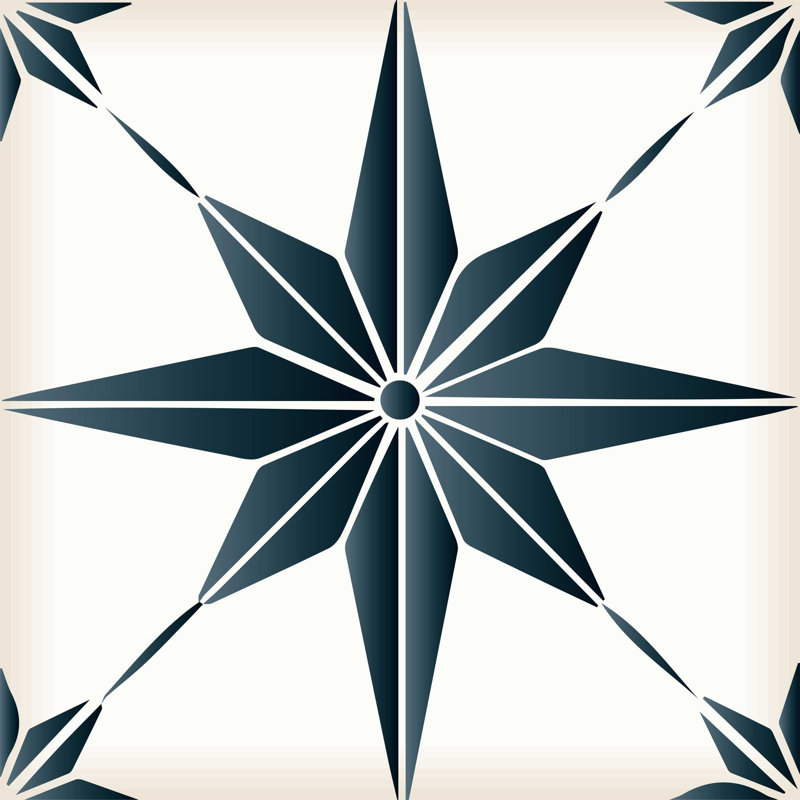 Carreau de mosaïque en vinyle auto-adhésif, Gris foncé, 12 po x 12 po
