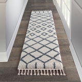 Rossendale Power Loom White/Gray Rug