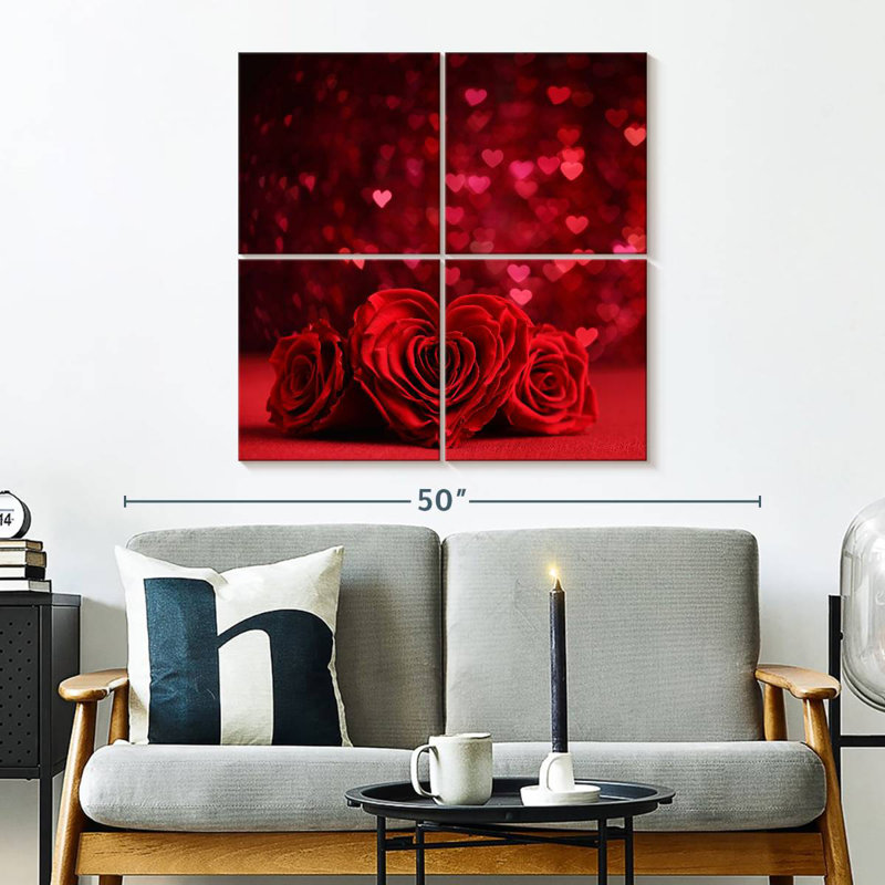 Roses et cœurs rouges Lelend