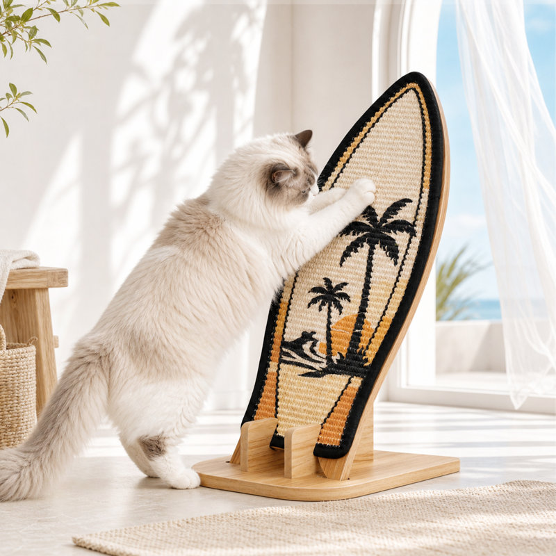  Grattoir en forme de planche de surf pour chat Palm Beach