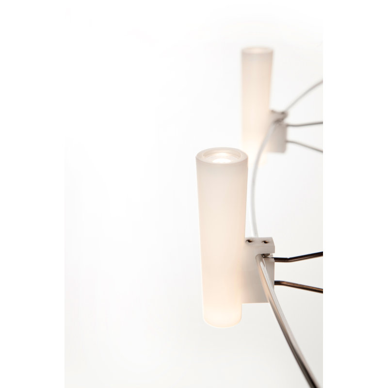 Coppélia LED Chandelier, Large, Chrome