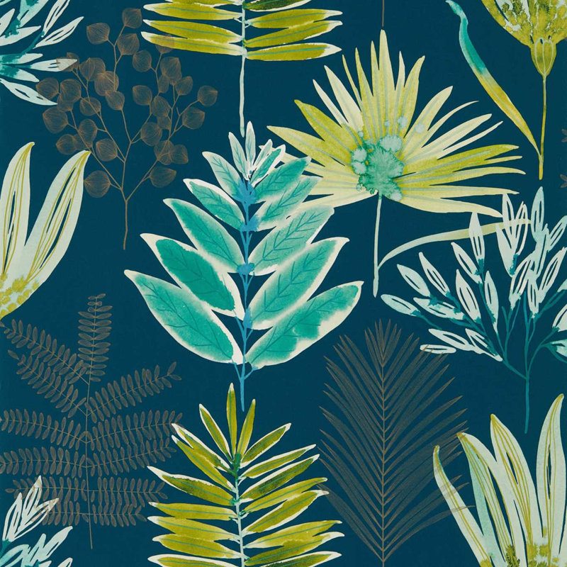 Yasuni 10.05m x 68.6cm Wallpaper Roll, Emerald/Zest