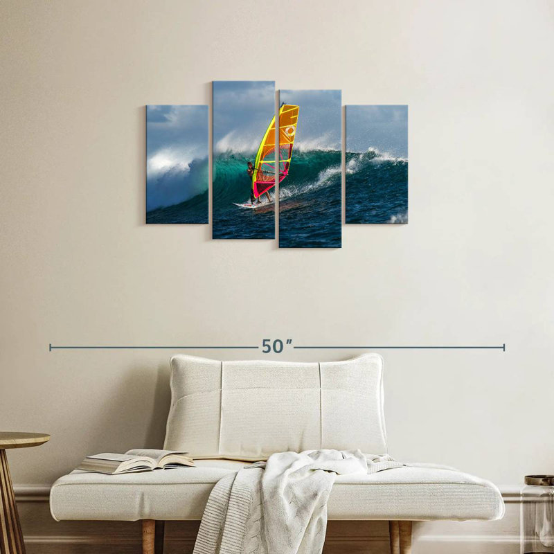 Windsurfer in mauritius Sireci, H 22 po x l 36 po