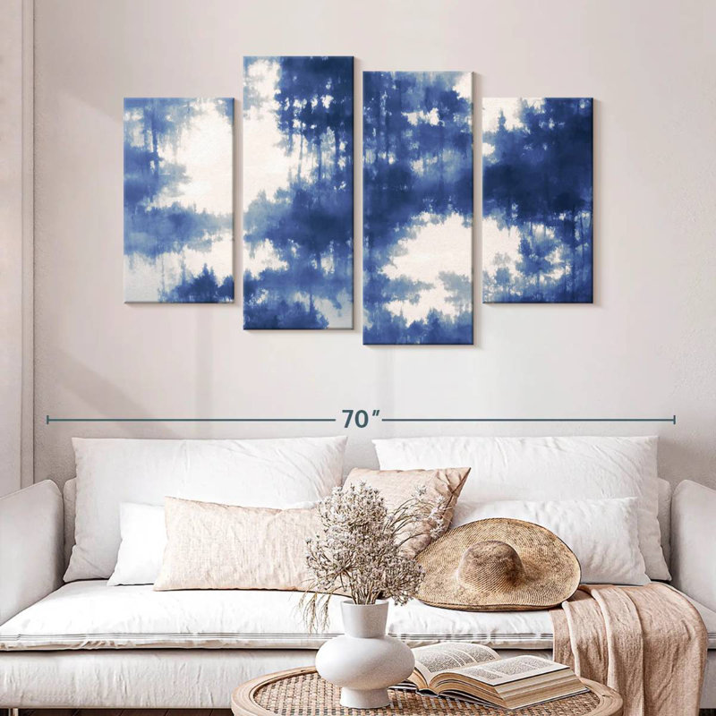 Avery Abstract Blue Forest Reflection