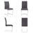 Crystalynn Modern 63-Inch Rectangular Glass Top Dining Table Set-516533353-473354316