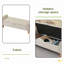 Banc de rangement avec repose-pieds