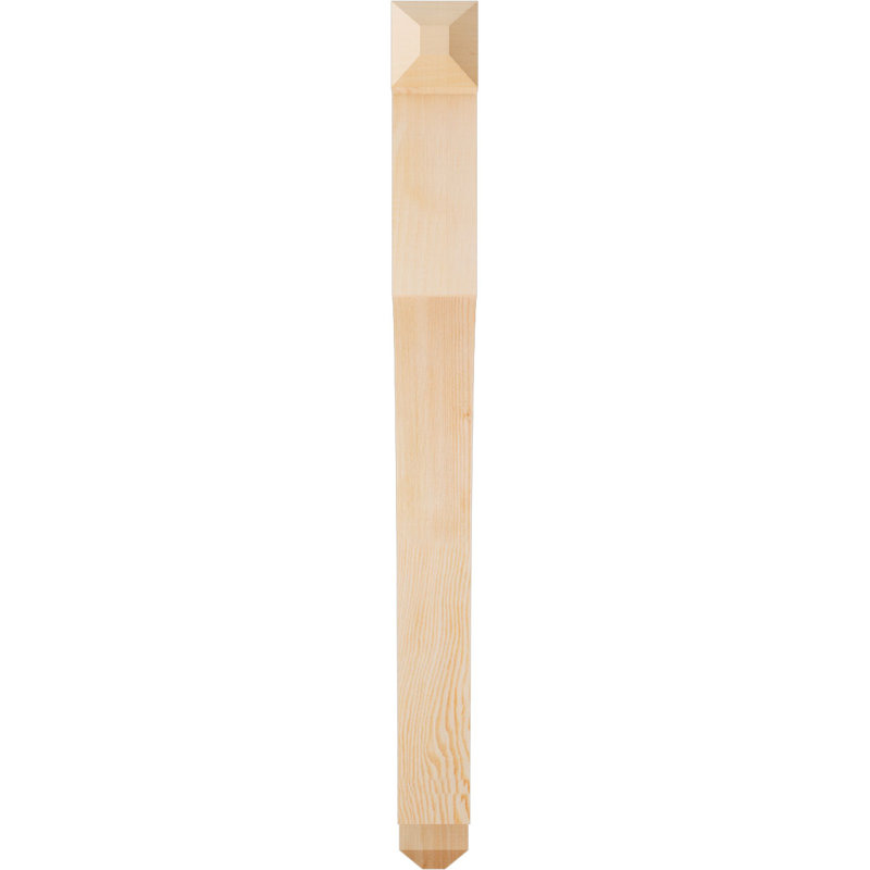 Support Westlake Craftsman, Cèdre rouge de l'Ouest, Lisse, H 46 po x l 3,5 po x P 38 po