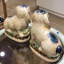 Small Staffordshire Bunny Hares Figurine-427752964-427752965