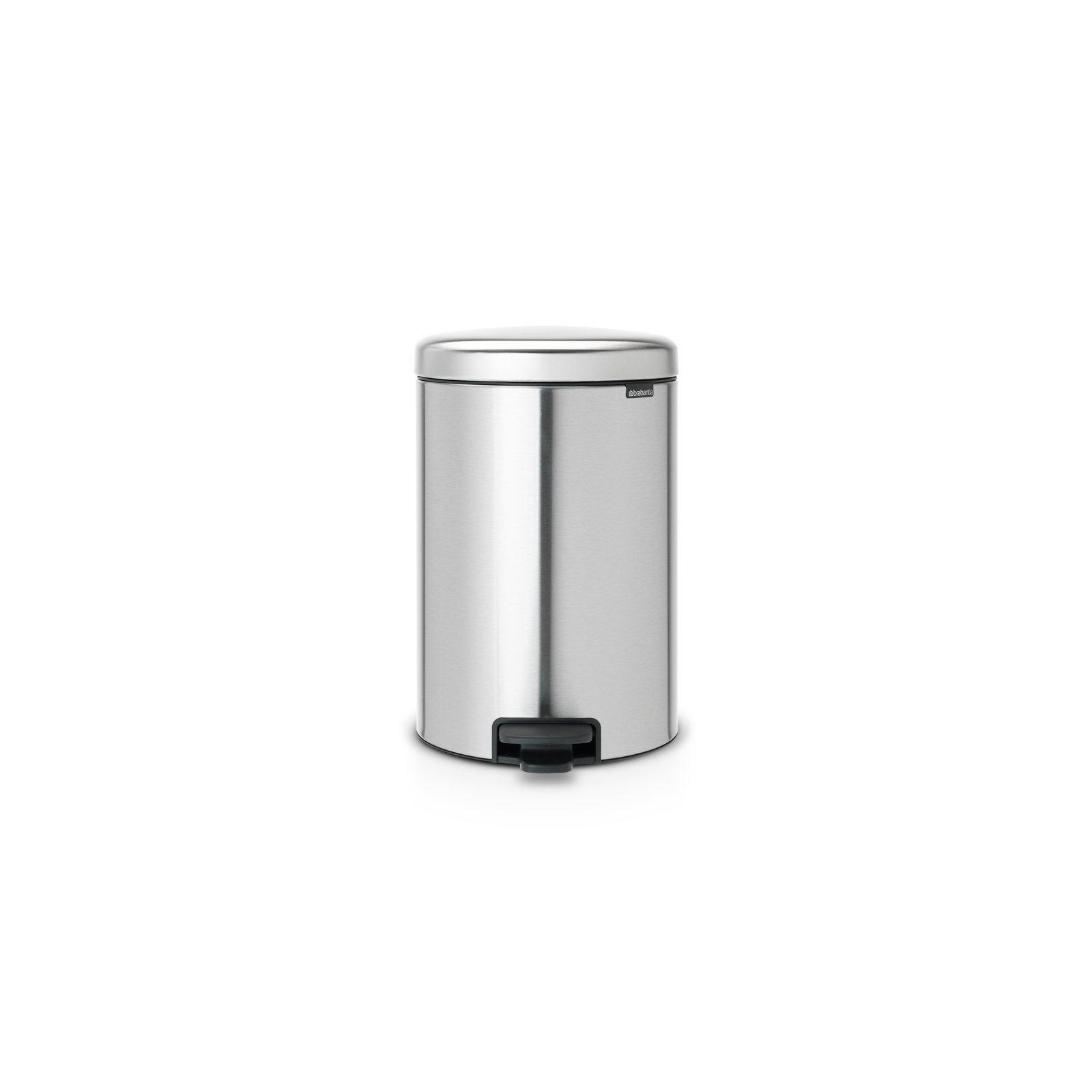 Brabantia Newicon Step On Trash Can, 3.2 Gallon (12 Liter), Matte Steel Fingerprint Proof