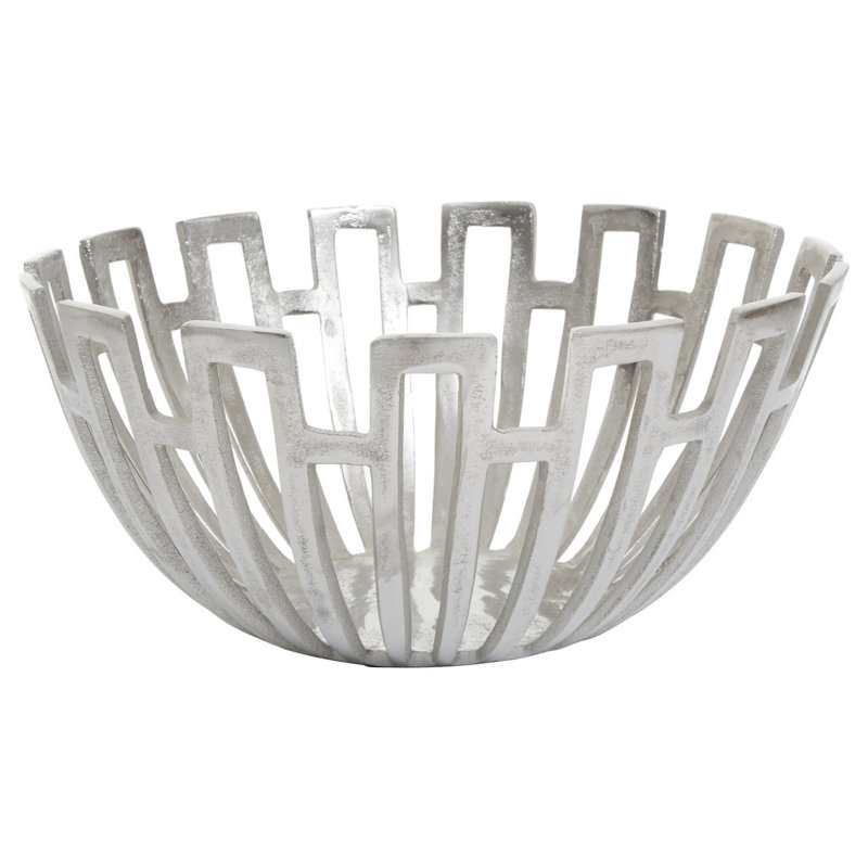 Laskey Aluminum Decorative Bowl, 24cm H x 43cm W x 43cm D