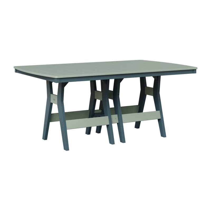 Table de bar rectangulaire 72 po Berlin Gardens Harbor, Écume de mer, écume de mer, Ardoise, H 38,87 po x l 72 po x P 44 po