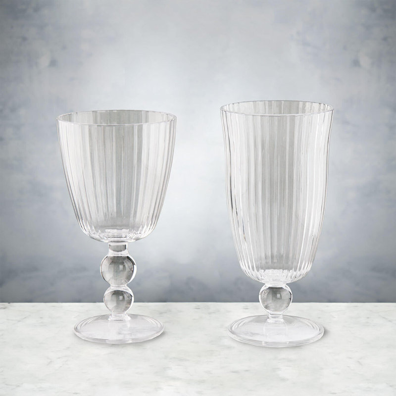 Vida Handmade Wine Glass, 14 oz., Clear