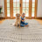 Pebble Texture Ivory Mist Cream Indoor High-Low Area Rug-270531747