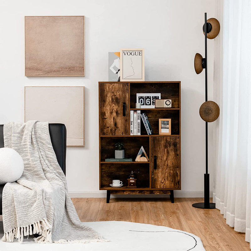 Tiptonville 119.5cm H x 80cm W Standard Bookcase, Brown