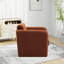 Fauteuil d'appoint rembourré 33,48 po avec coussin décoratif cylindrique-461653169