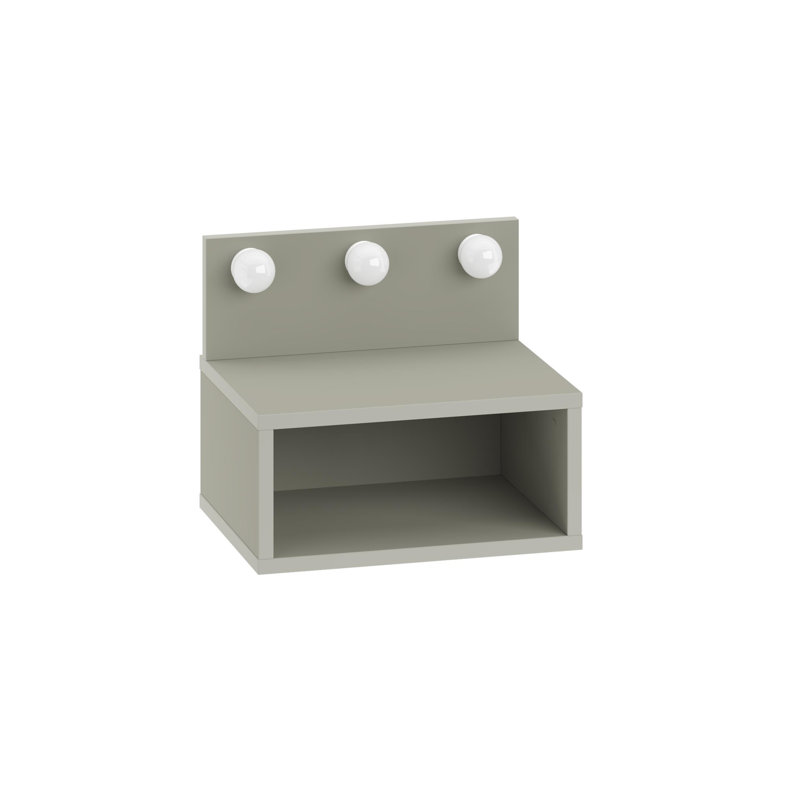 40cm W Manufactured Wood Bedside Table, Ash Green