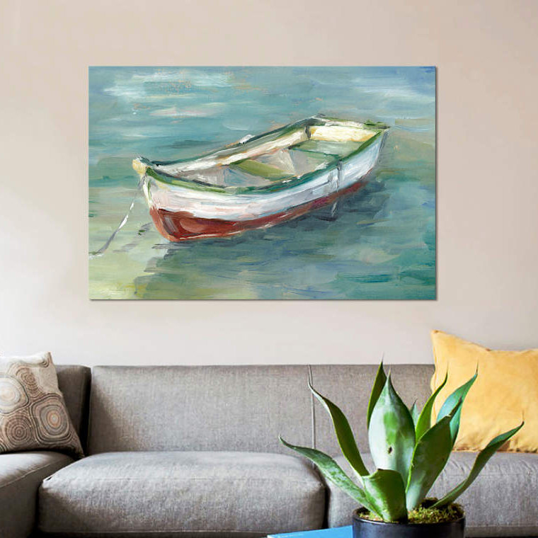 « par the shore i », impression sur toile, H 12 po x l 18 po x P 1,5 po, Toile tendue, Pas de tapis