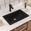 Lavabo de salle de bain rectangulaire encastré en porcelaine vitreuse avec trop-plein 21 po x 15 po DeerValley Ally-88413140
