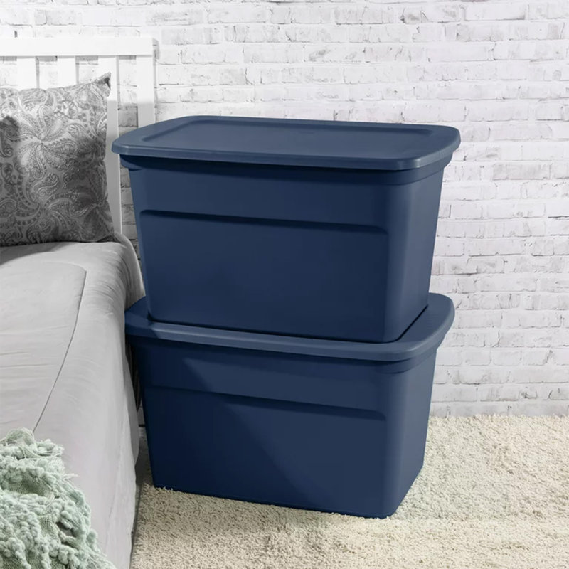 Sterilite 30 Gallon Plastic Stackable Storage Tote Container Box
