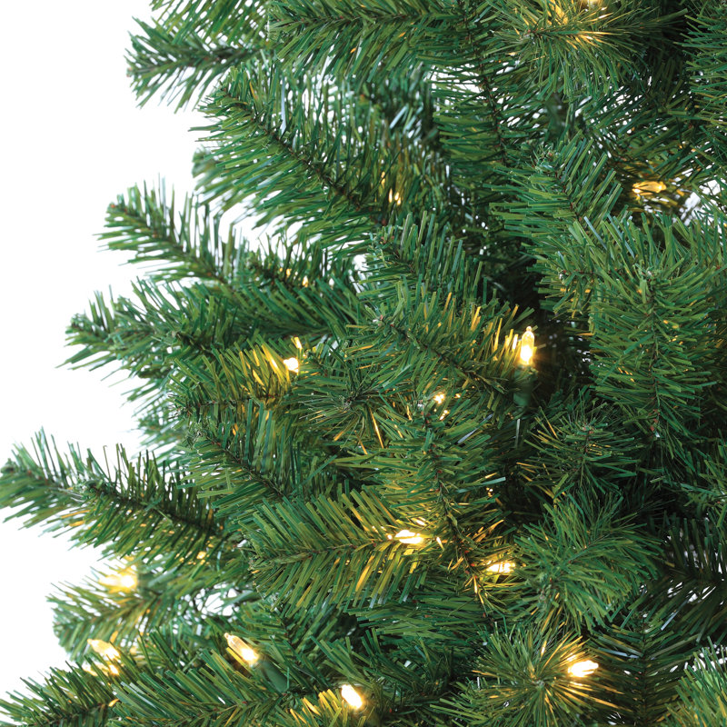 7' Lighted Pine Christmas Tree