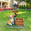 Statue de jardinière chien Chihuahua assis