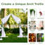 140cm W x 40cm D Metal Arbour in Black